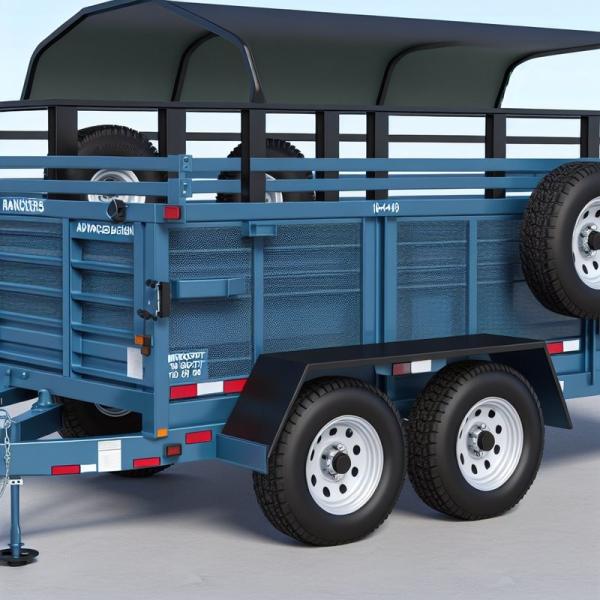 Anti-Corrosion Agriculture Hydraulic Dump Farm Trailer For Ranchers With Tires Plastic-Spray Finish For Longevity In Harsh Conditions