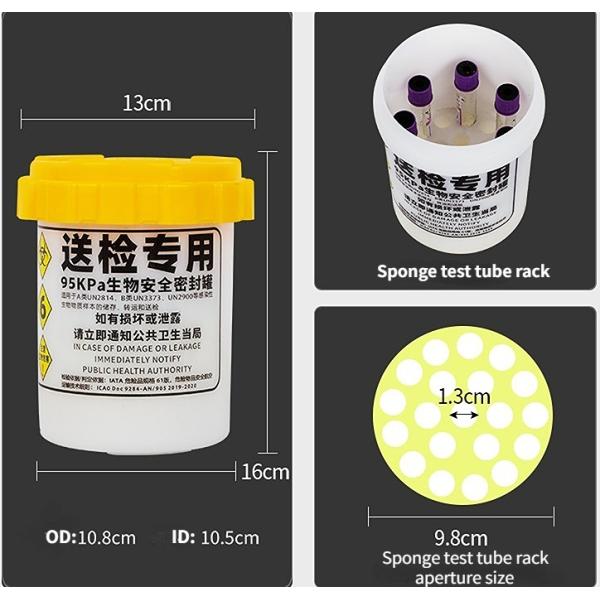 Contenedor de transporte de materiales peligrosos hermético, resistente a la presión de 95 kPa, certificado por la ONU