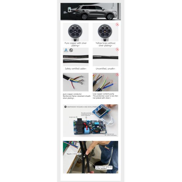 e-mingze 32A/7KW Fast Charging Portable GBT DC Charging Gun 7KW Output Power Condition with Leakage Protection Function