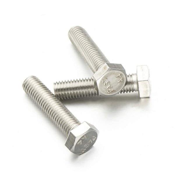 High Quality DIN931 DIN933 Stainless Steel Hex Bolt High Tensile Bolts And Nuts