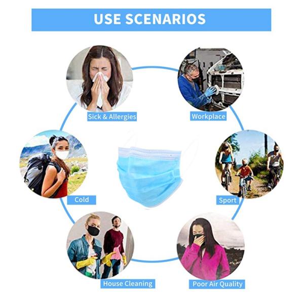 Medical Disposable Surgical Mask Non Woven Fabric Non Irritating