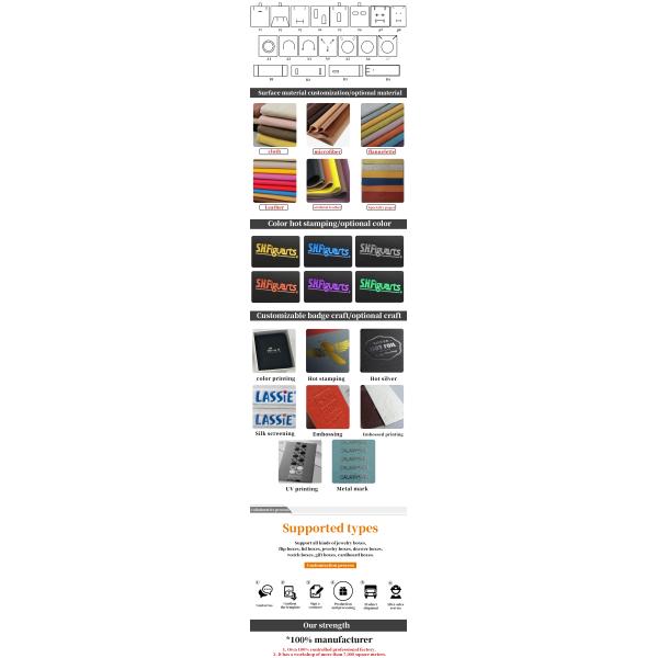 Taille personnalisée Boutique de bijoux Rose pour cadeau de la Saint-Valentin