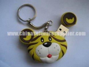 O flash bonito de USB conduz a movimentação do usb do cartão do tigre