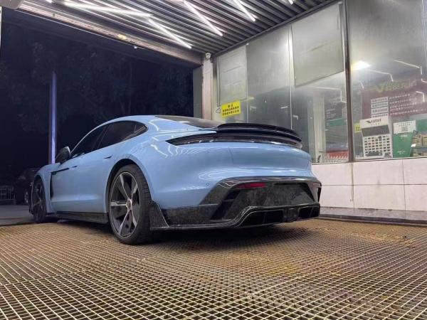 Auto Parts for Porsche Taycan Carbon Fiber Body Kit Taycan Upgrades MSY Style Front Shovel Diffuser Spoiler Body Kit