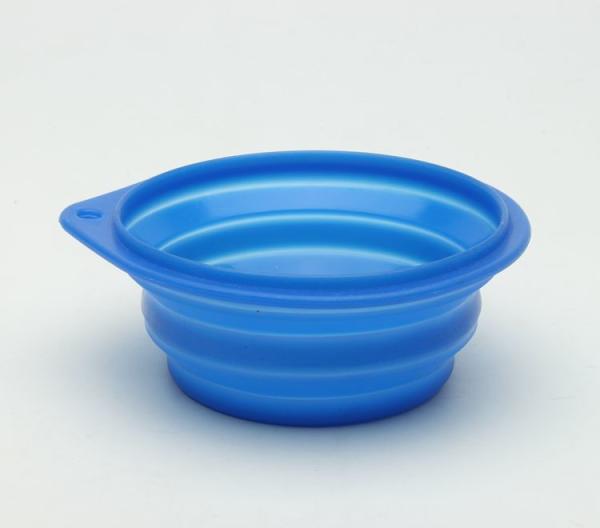 Colorful Silicone Dog Travel Water Bowl  Eco - Friendly Customized Size