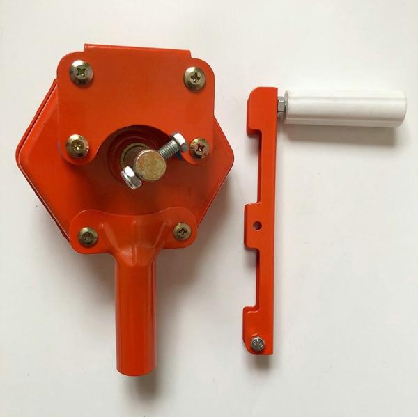 Máquina de rolagem manual de estufa de cor laranja para a agricultura de ventilação lateral