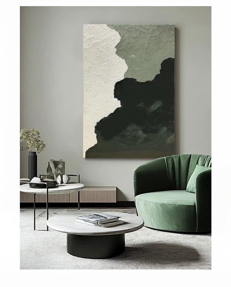 Artist's Creation Abstract Texture Hand Painted Oil Painting for Office