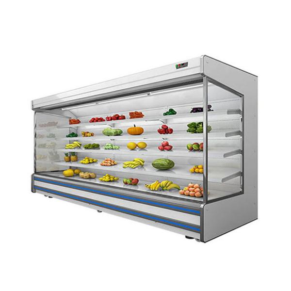 1m 3m Vegetables Fruits Milk Drinks Display Multi Deck Open Chiller