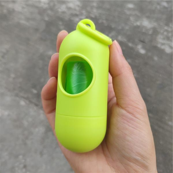 Держатель сумки кормы собаки коробки погани сора распределителя сумки кормы портативной собаки силикона на открытом воздухе