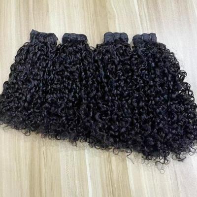 12a 10a Dupla cutícula virgem alinhada Funmi cabelo tia Pissy Curl Bundles ovo cabelo humano encaracolado