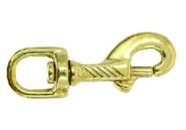Heavy Duty Solid Brass Snap Hook Swivel Bolt Snaps Spring Release