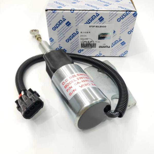 OUSIMA Fuel Shutdown Solenoid Valve 3991168 Stop Solenoid For CUMMINS 4BT R130