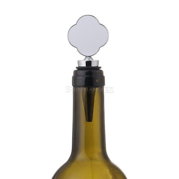 Bouchon de bouteille de vin par sublimation avec insert en aluminium pour plusieurs formes - Cadeaux personnalisés par sublimation