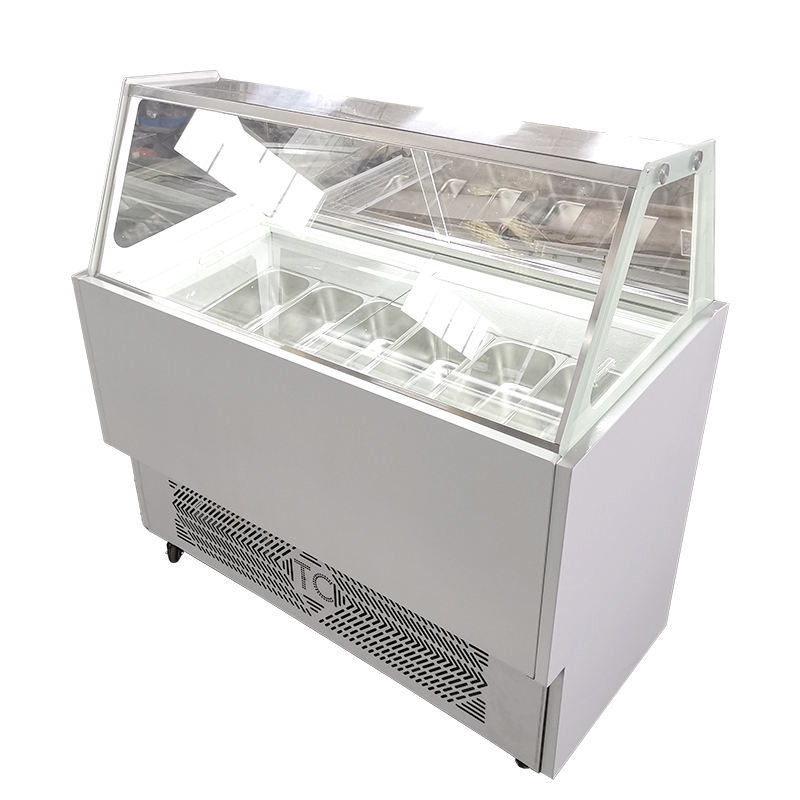 Refrigeration Equipment Gelato Ice Cream Fridge Commercial Chest Ice Cream Display Showcase Refrigerator Freezer