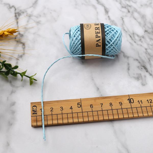 Цветная 2 мм бумажная веревка 10 м экологически безопасная DIY ремесленная бумажная веревка