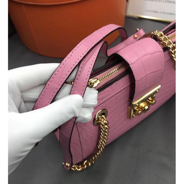 Fancy Genuine Crocodile Belly Skin Female Small Purse Women Flap Bag Exotic Alligator Leather Lady Single Shoulder Bag