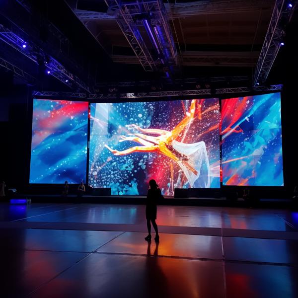 Гибкая LED-завеса видео стена 3840 Гц наружная LED-дисплейная панель