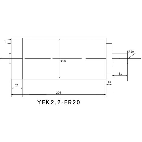 Inverter Drive 2.2kw Water Cooled Spindle Motor High Speed for CNC Lathe Machine
