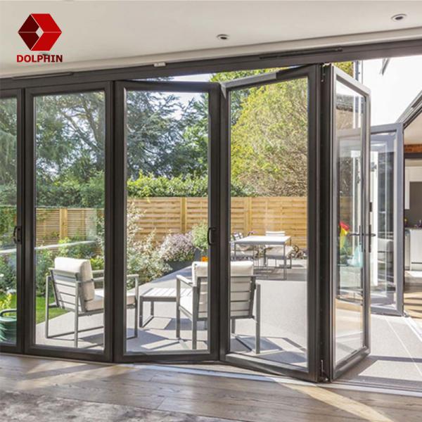 Стекло термального перерыва алюминиевое сползая двери складчатости для жилого фронта магазина