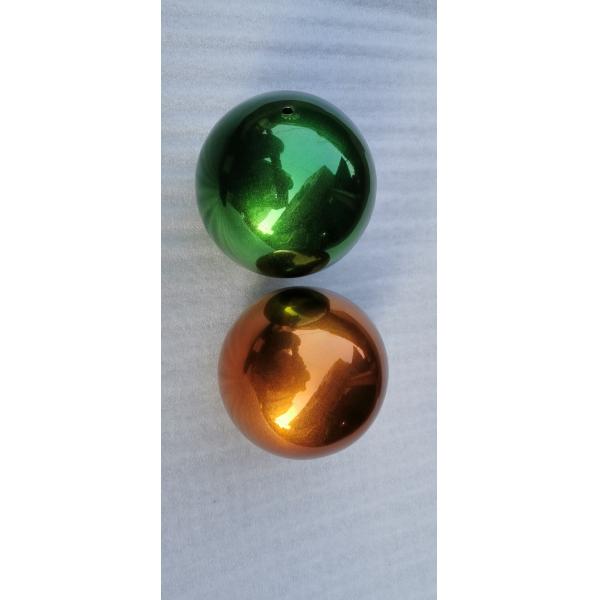 Stainless Steel Mirror Ball Garden Ornament Visual Display Props Ceiling Suspension