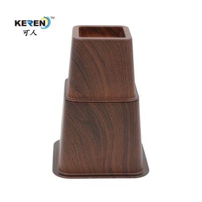 KR-P0246W 8 Inch Adjustable Bed Risers Living Room Use Black Color Easy Fitting