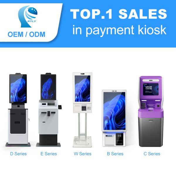 Custom Hotel Self Check in Checkout Kiosk Touch Screen Self Service Payment Kiosk with QR Code Reader and Thermal Printer
