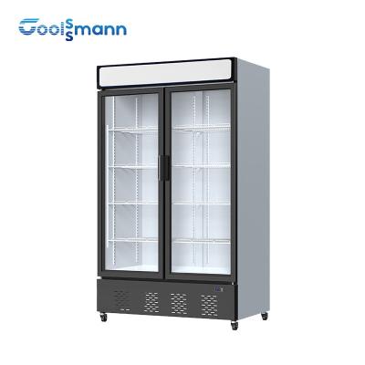 Automatic Defrost Glass Cooler Fridge , 942L Glass Front Beverage Fridge