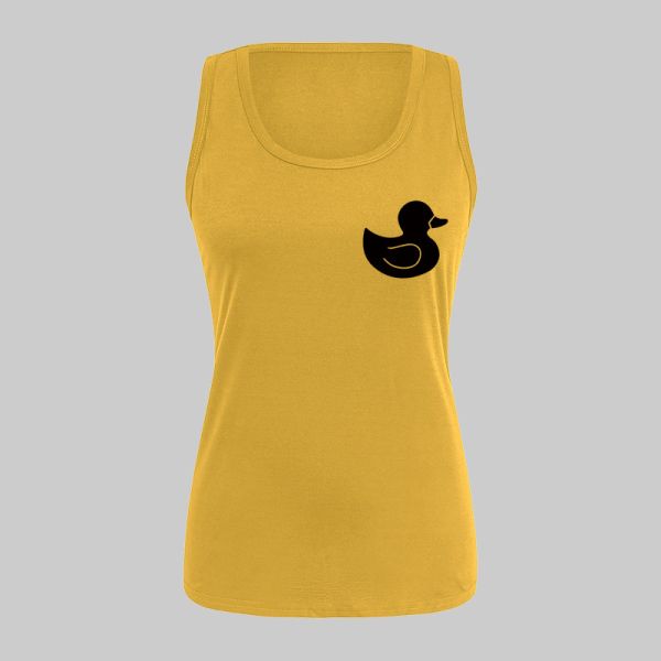 Distressed Women Tank Tops OEM ODM 160 Grams Vintage Sleeveless T-Shirt