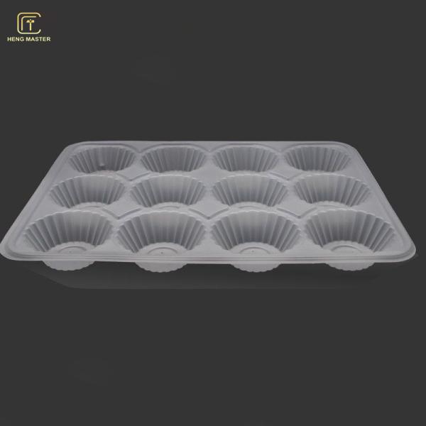 Dumpling Transparent 23*14*3.5cm Frozen Food Tray Packaging