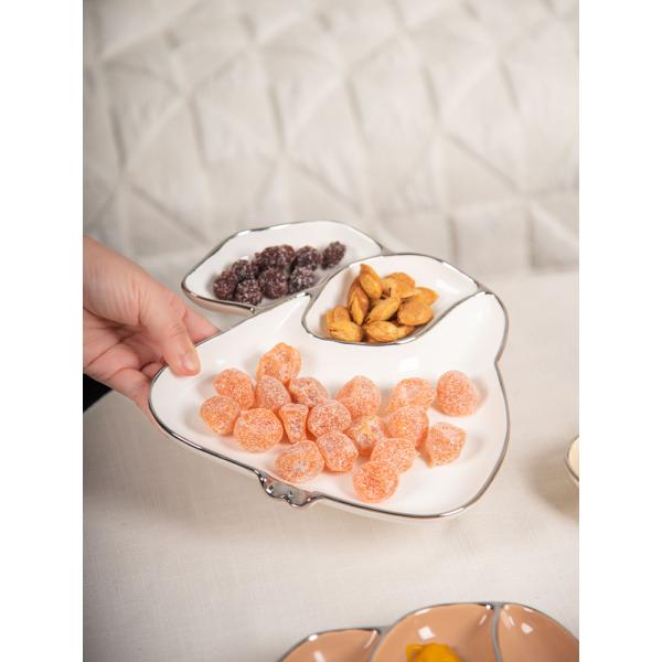 Irregular Rabbit Shape Ceramic Plate Dinnerware Type Dishes Plates for Creative Meals