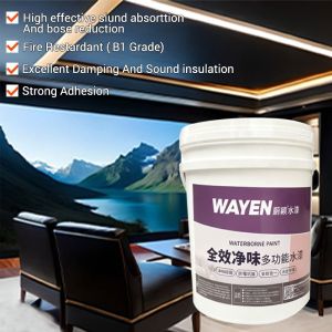 Water-based Acrylic Soundproof Paint with Semi-matte Finish and 18 Months Shelf Life for Noise Reduction