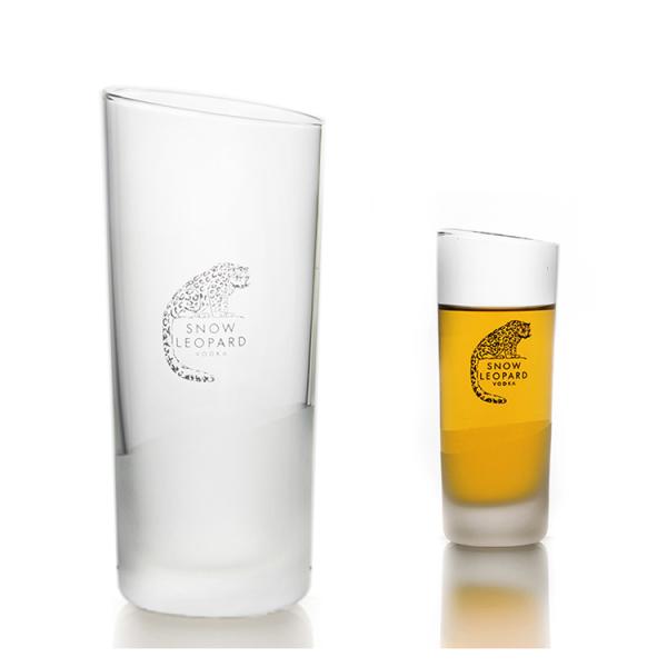 Custom logo round lead free crystal transparent Shot Glass