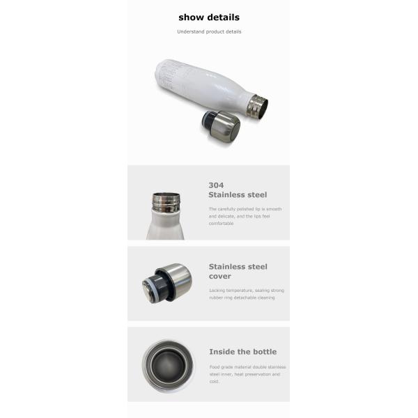 Direct Drinking Water Bottles Custom Design Logo Equipped with Anti-corrosion Coating