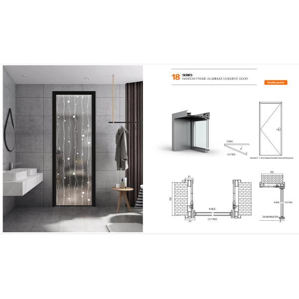 ODM Glass Aluminium Commercial Doors Swing Windows For Bathroom