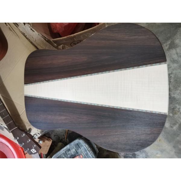 Custom Solid KOA Wood Top OM Body Shape Life Tree Inlay Acoustic Guitar Wood Pickguard