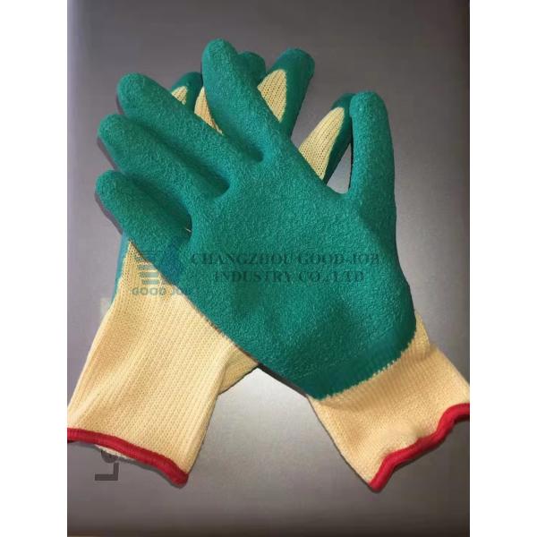 21 Yarn Knitted Industrial Working Gloves Latex Coated Free Sample