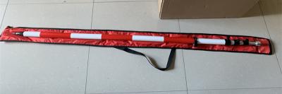 prisma vermelho e branco Polo de 5M para a estação total para o instrumento de exame