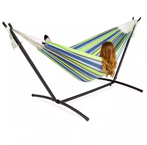 Black Wirecutter Hammock Stand Relaxation Solution For Outdoor Space