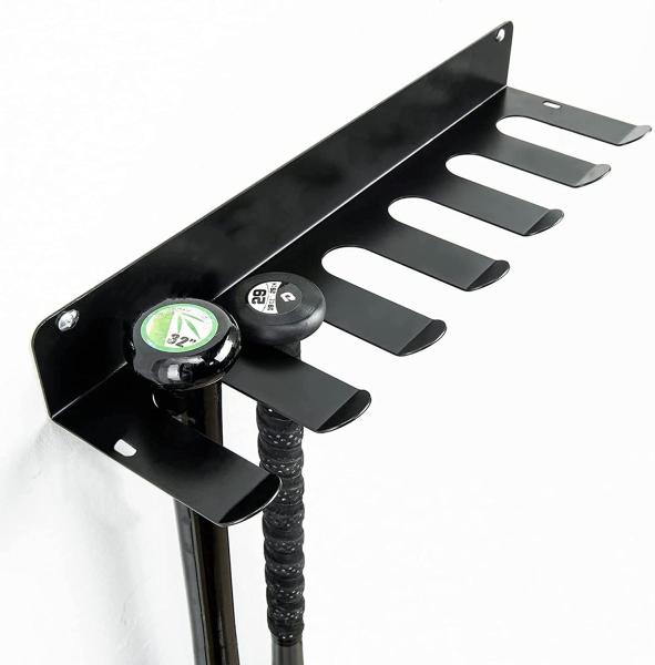 16 Bat Metal Baseball Bat Rack Holder para armazenamento de equipamentos esportivos de montagem de parede