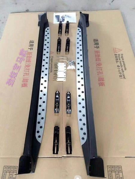 Metal Extra Wide Fixed Custom Running Boards Matte Black 32cm Width
