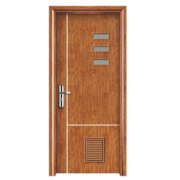 High Durability WPC Glass Hollow Door with Excellent Heat Insulation and Soundproof Benefits