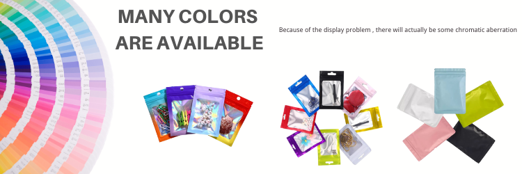 Resealable Smell-Proof Holographic Ziplock Bag with 80-200 Microns Thickness and Customized Logo Printing
