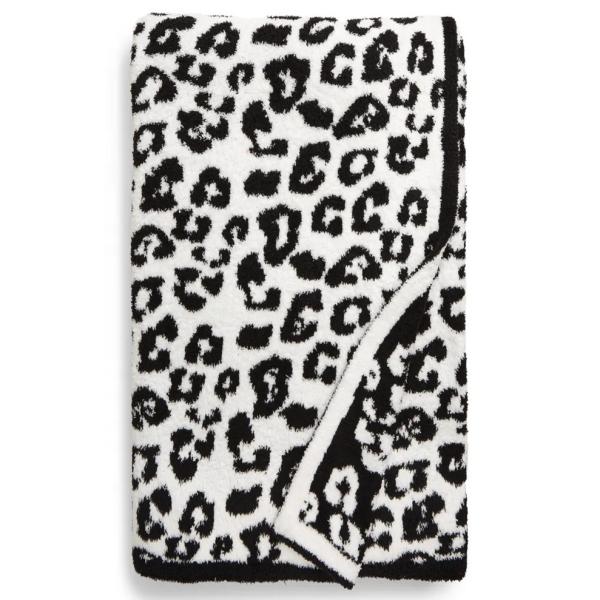 Cotton Custom Blanket Pattern Printing Leopard Print Cozy Hand Feel Soft Throw Blanket