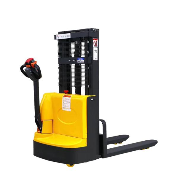 1000/2000kg 1 Ton 2.5m Electric Stacker Forklift  In Cargo Handling