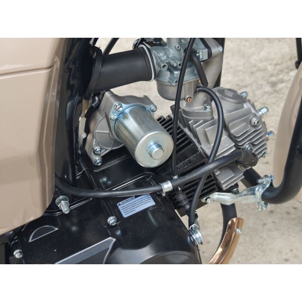 Electric Kick Start Engine Chopper Motorbike 110CC With Painted Bumper Muffler Street Legal Motorcycle Supplier