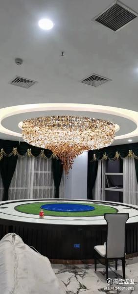 Modern Luxury Glass Gold K9 Crystal Chandelier Interior Living Room Hanging Chandeliers Pendant Lights For Bedroom Hotel
