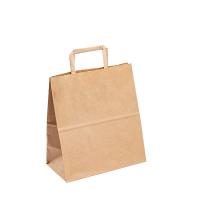 A camisa feita sob encomenda de Logo Printed Paper T ensaca os punhos de compra da fita de Tote Gift Paper Bags With