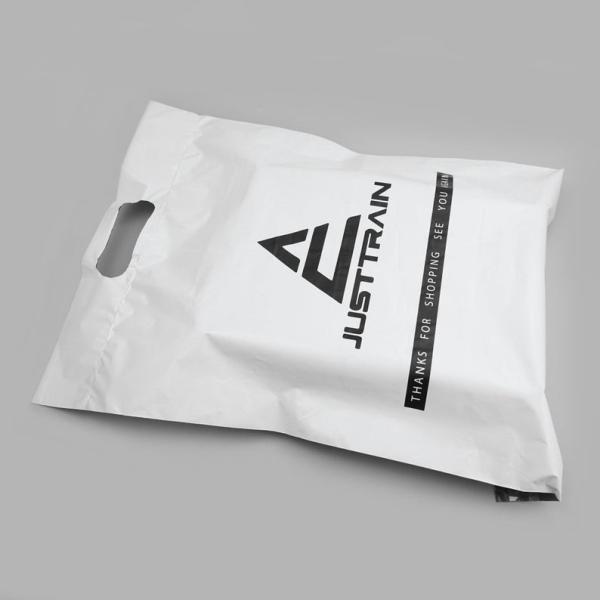 10x15 Black poly mailers with die-cut handle,plastic handle carry bags, handle plastic bags,mailing bag with handle