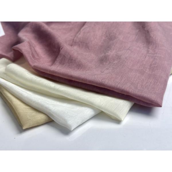 Dyed Lightweight Wool and Polyester Jacquard Fleece Fabric for Dress