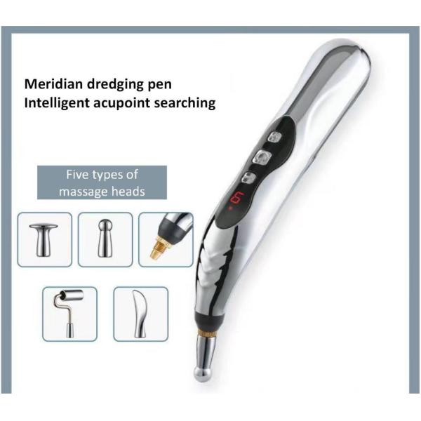 Five Head Oil Battery Model Portable USB Acupoint Massager Pen for Holistic Healing